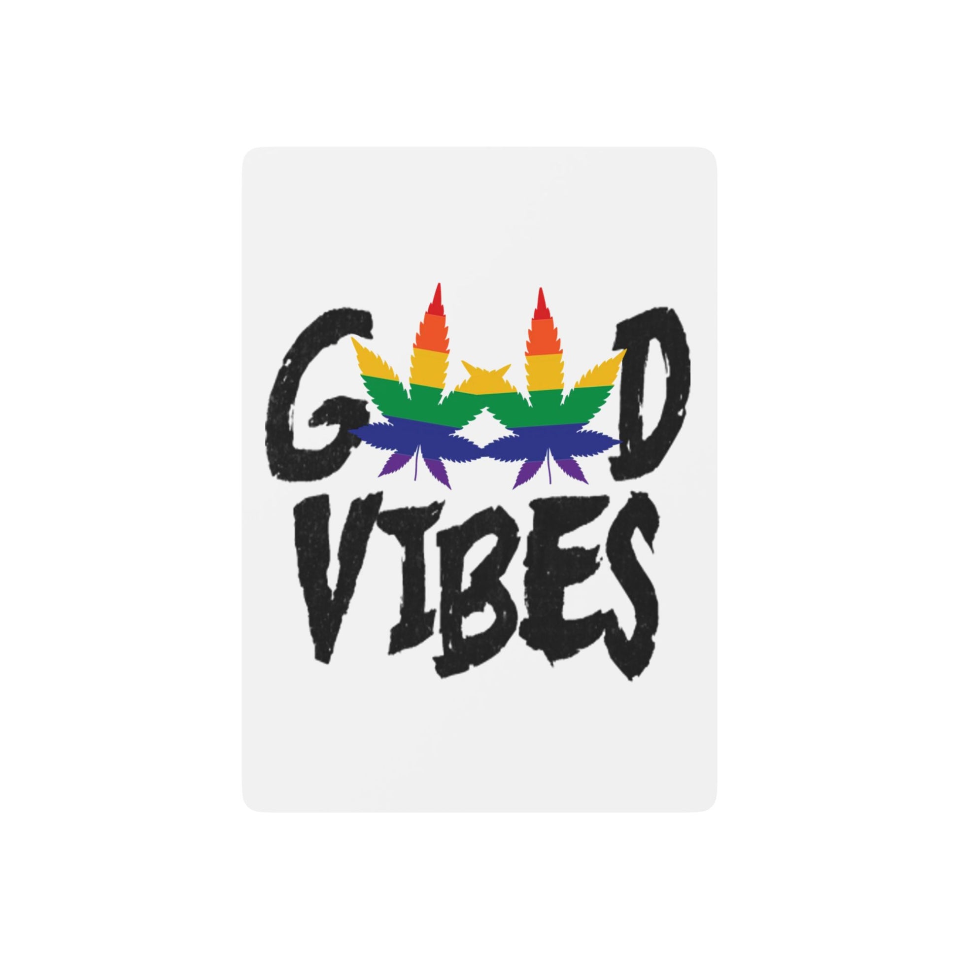 Good Vibes Poker Playing Cards 2.5" x 3.5" Pride Semi Glossy good-vibes-poker-playing-cards-detail