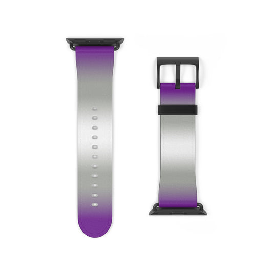 Greysexual Pride Apple Watch Band Strap In Ombre 38 - 41 mm Black Matte
