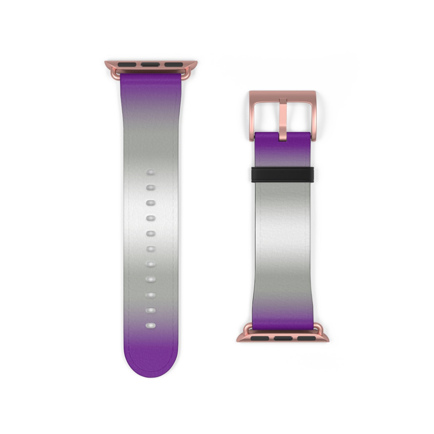 Greysexual Pride Apple Watch Band Strap In Ombre 38 - 41 mm Rose Gold Matte