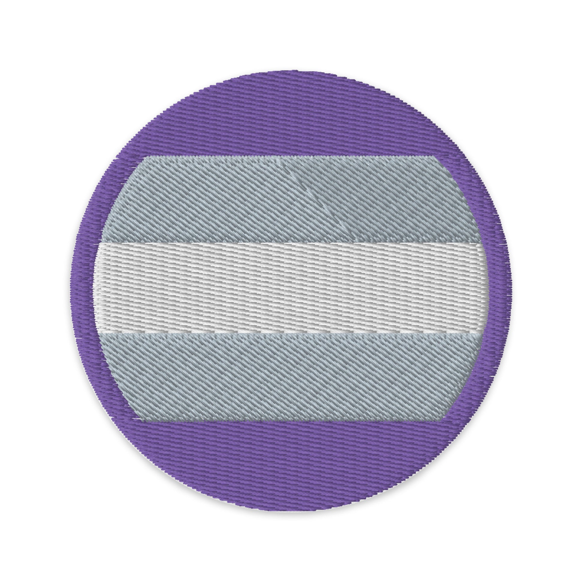 Greysexual Pride Circle Embroidered Patch Greysexual greysexual-pride-circle-embroidered-patch-3-in-front