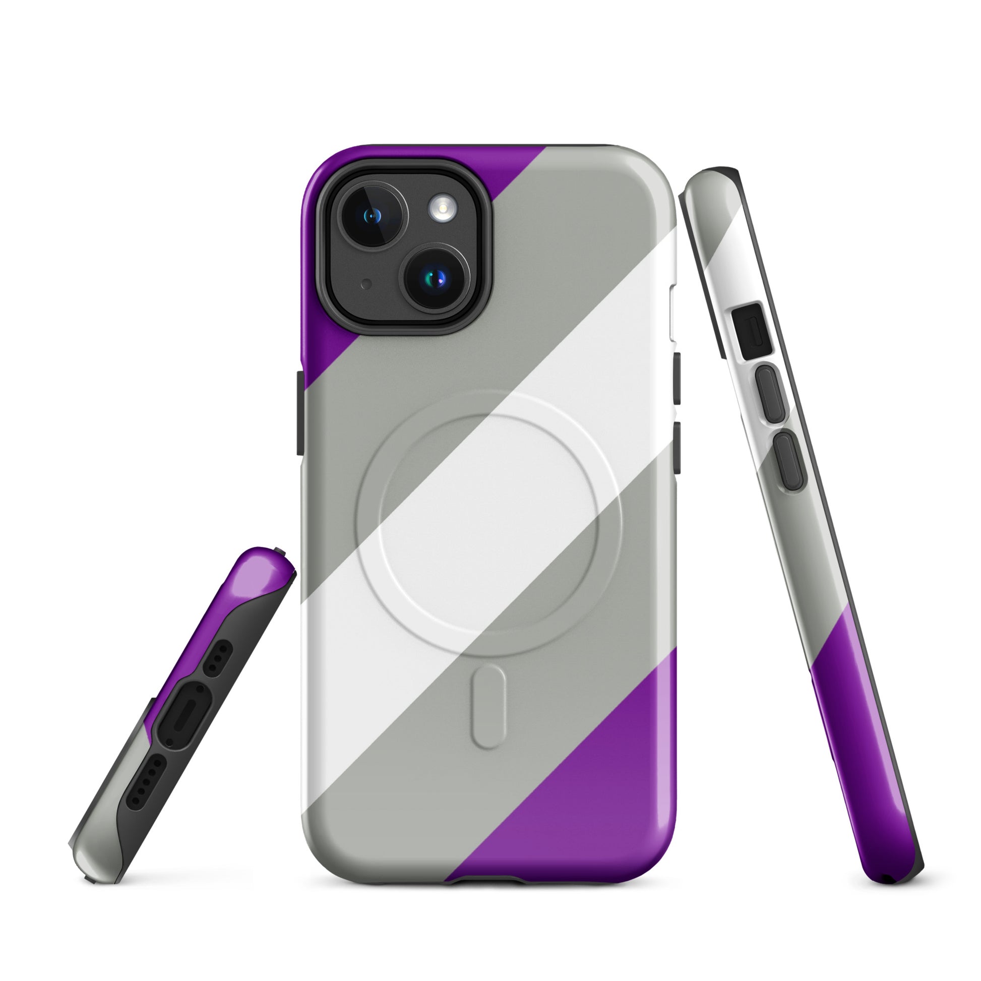 Greysexual Pride MagSafe® Tough Phone Case for Apple iPhone® iPhone 14 Greysexual greysexual-pride-magsafe-tough-phone-case-for-apple-iphone-14-front