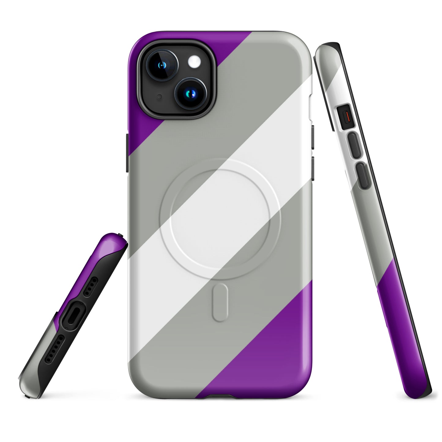 Greysexual Pride MagSafe® Tough Phone Case for Apple iPhone® iPhone 15 Plus Greysexual greysexual-pride-magsafe-tough-phone-case-for-apple-iphone-15-plus-front