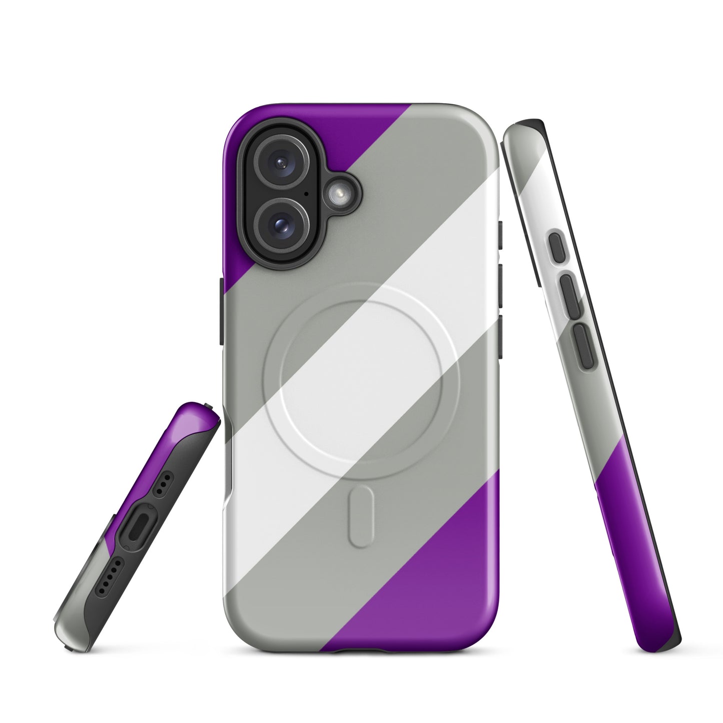 Greysexual Pride MagSafe® Tough Phone Case for Apple iPhone® iPhone 16 Greysexual greysexual-pride-magsafe-tough-phone-case-for-apple-iphone-16-front