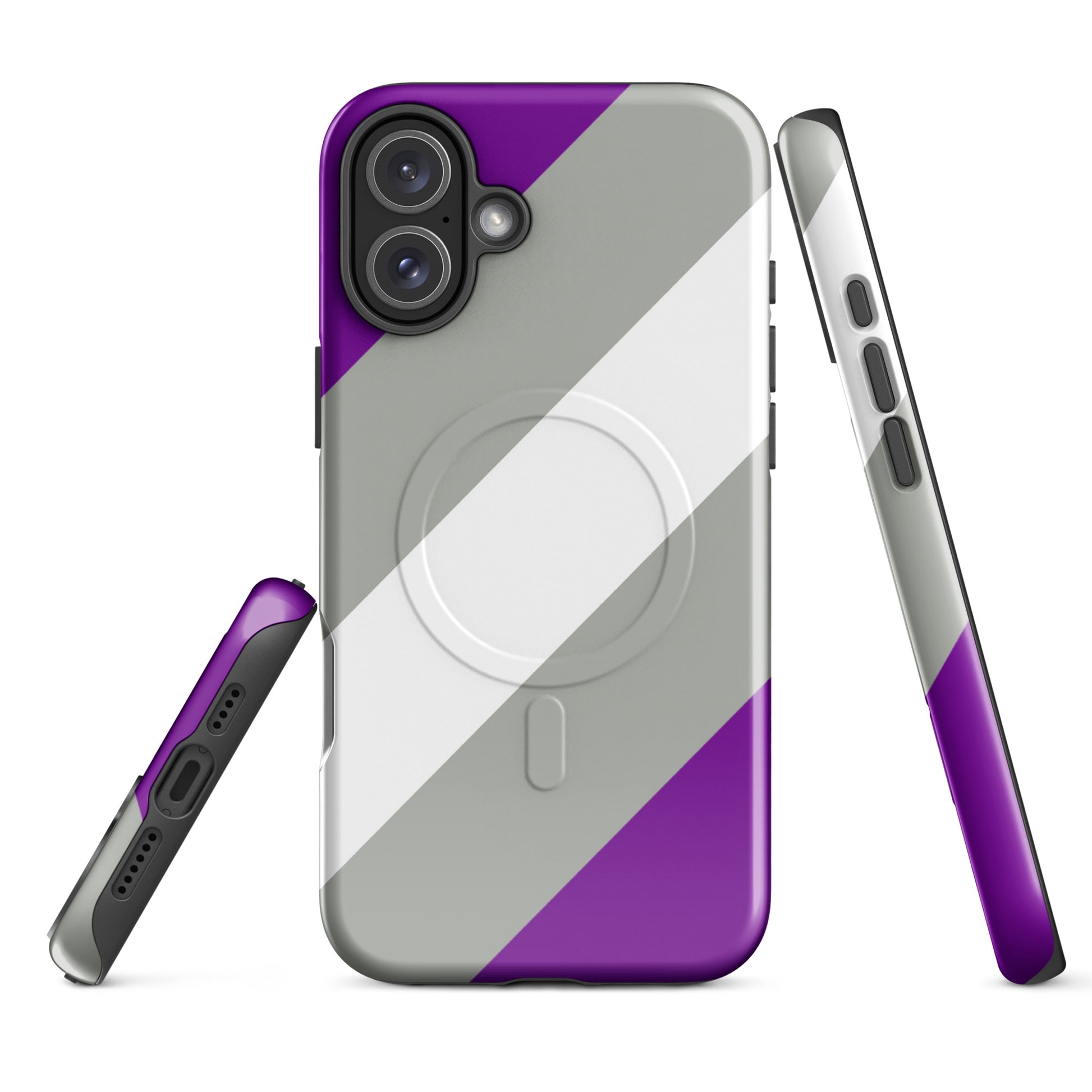 Greysexual Pride MagSafe® Tough Phone Case for Apple iPhone® iPhone 16 Plus Greysexual greysexual-pride-magsafe-tough-phone-case-for-apple-iphone-16-plus-front