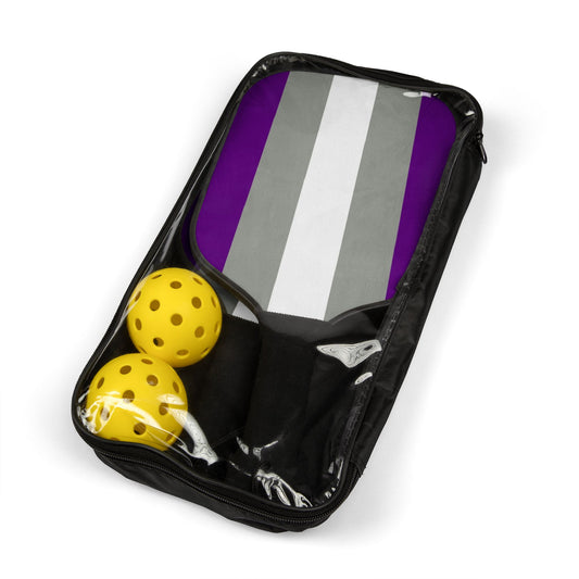 Greysexual Pride Pickleball Paddle Set with Balls greysexual-pride-pickleball-paddle-set-with-balls-package