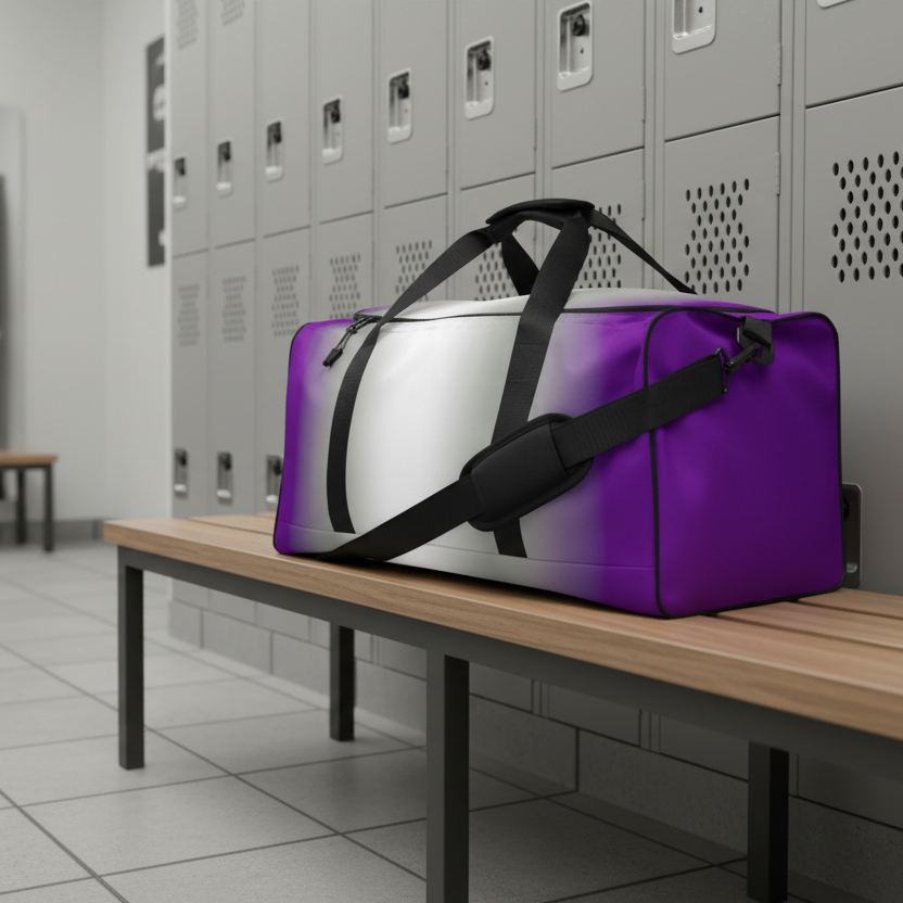 Greysexual Pride Weekender Duffel Bag in Ombre greysexual-pride-weekender-duffel-bag-in-ombre-left-front