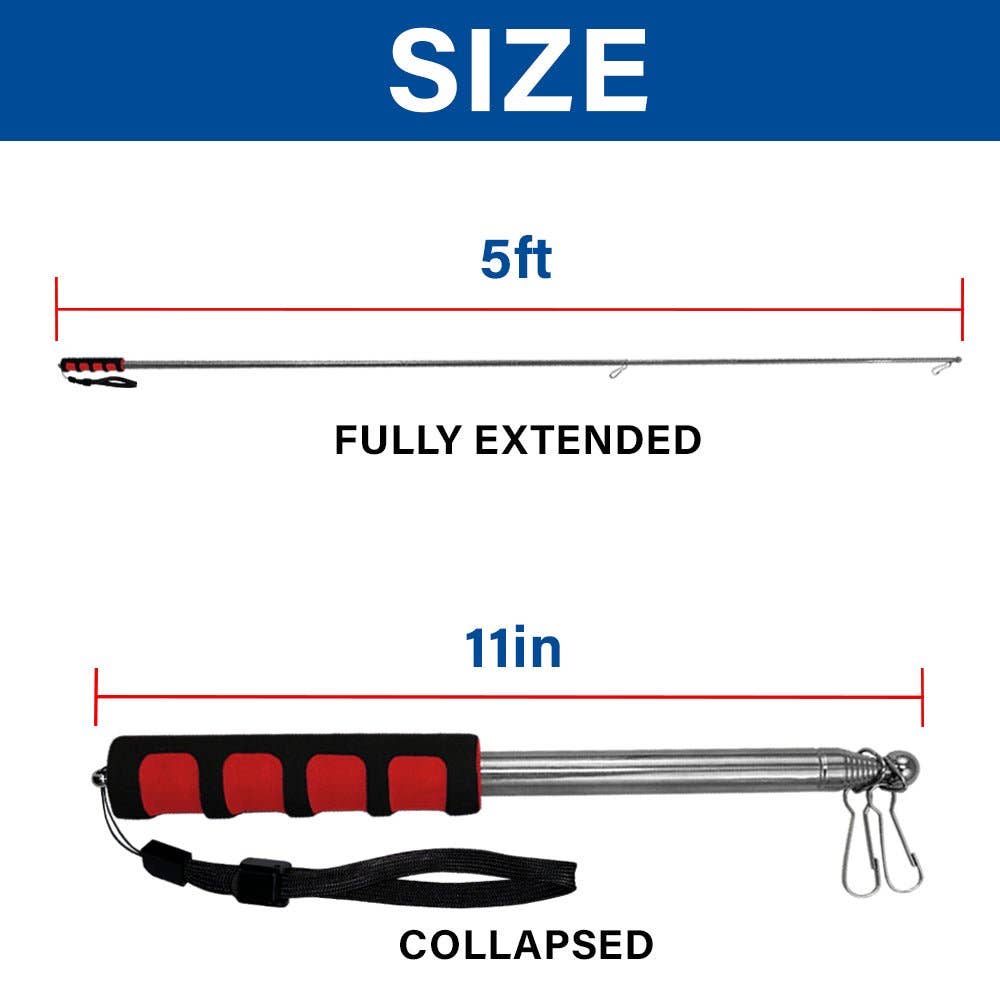 Hand-Held Collapsible Flag Pole for Marching and Parades - 5ft hand-held-collapsible-flag-pole-for-marching-and-parades-5ft-size-details