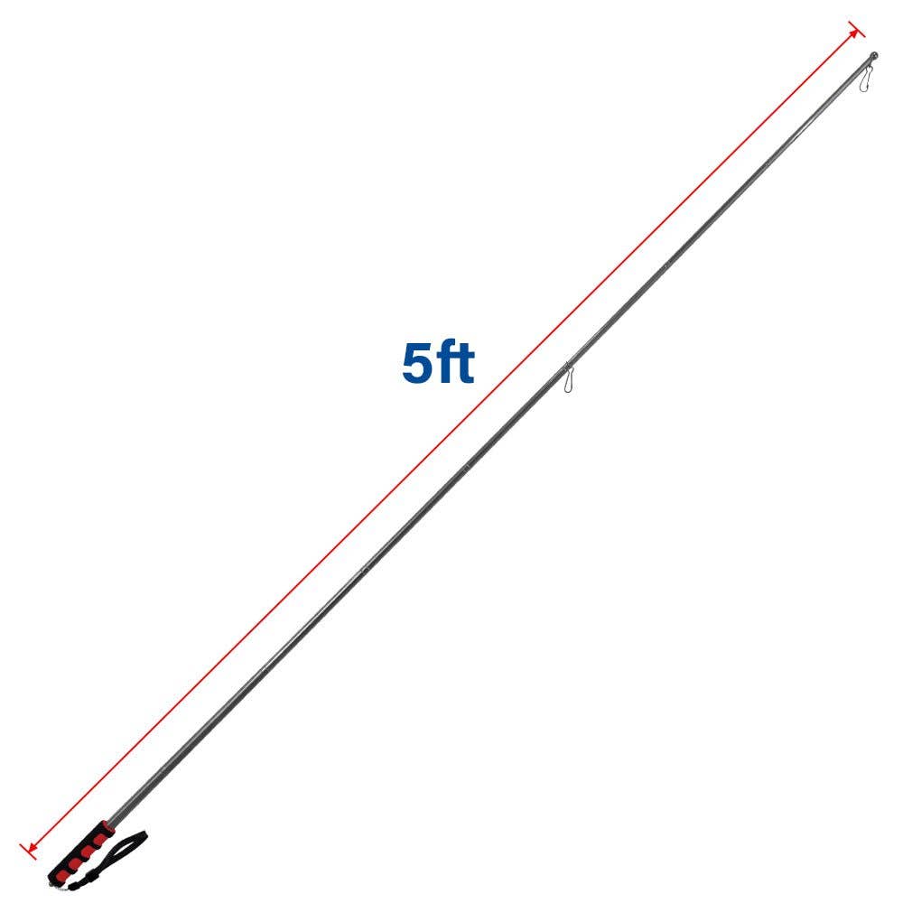 Hand-Held Collapsible Flag Pole for Marching and Parades - 5ft hand-held-collapsible-flag-pole-for-marching-and-parades-5ft-size