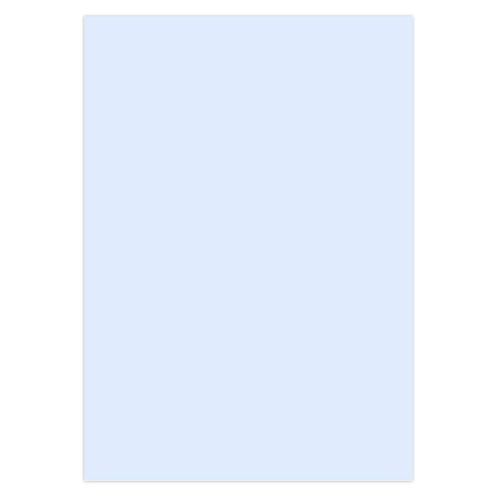 light blue blank inside card