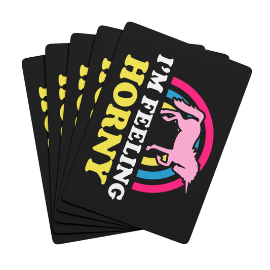 I'm Feeling Horny Unicorn Poker Playing Cards im-feeling-horny-unicorn-poker-playing-cards-front