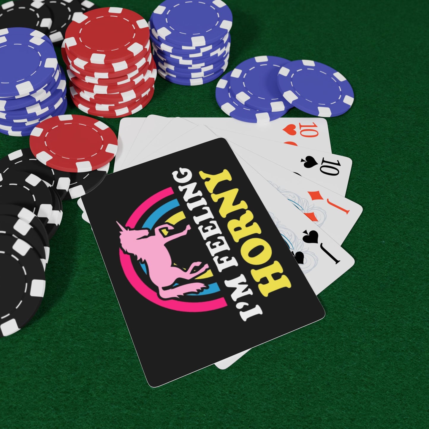 I'm Feeling Horny Unicorn Poker Playing Cards im-feeling-horny-unicorn-poker-playing-cards-lifestyle