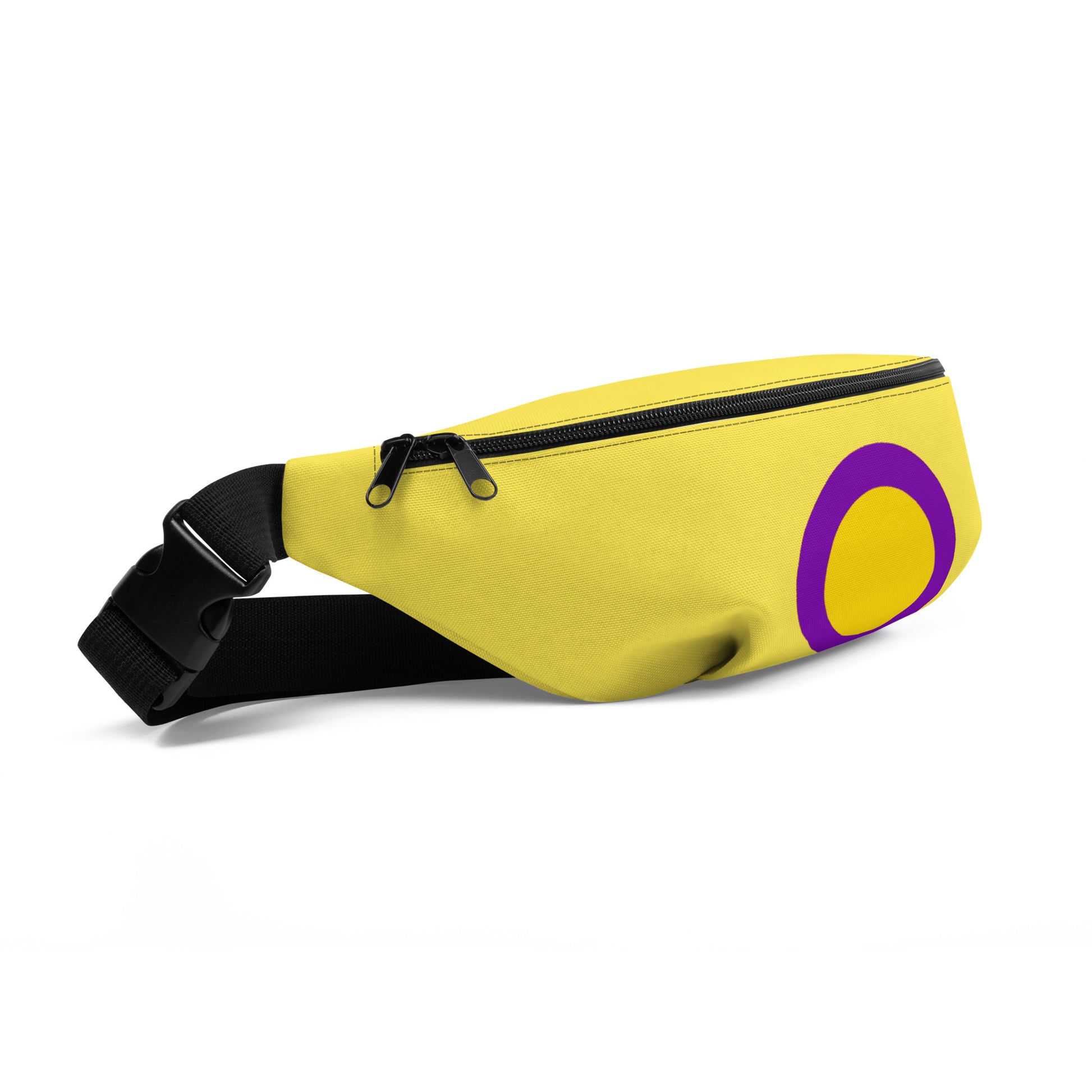 Intersex Pride Crossbody Fanny Pack - Circle intersex-pride-crossbody-fanny-pack-circle-left