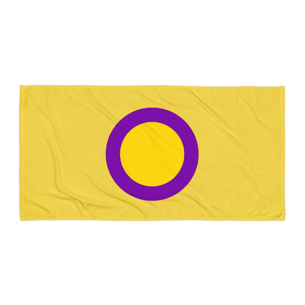 Intersex Pride Flag Beach Blanket Towel 30x60 Multi Intersex intersex-pride-flag-beach-blanket-towel-flat