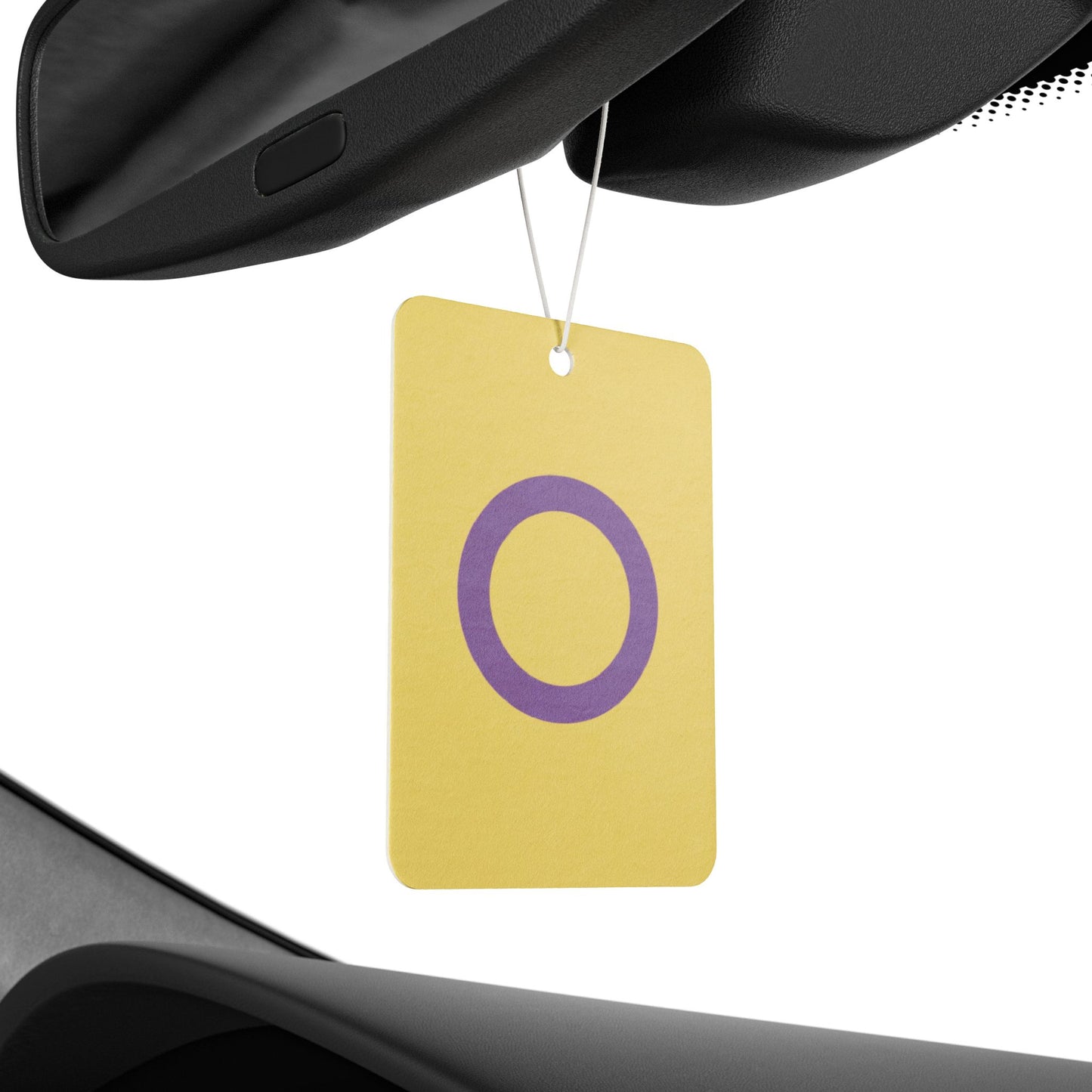 Intersex Pride Flag Car Air Freshener intersex-pride-flag-car-air-freshener-rearview-mirror