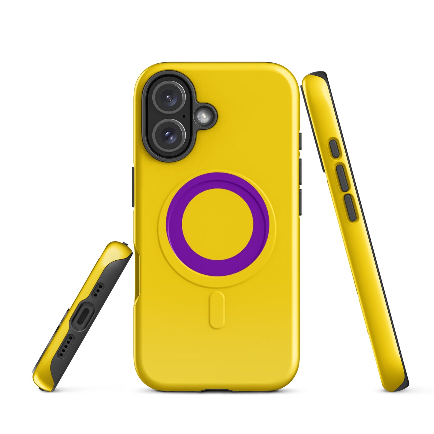 Intersex Pride MagSafe® Tough Phone Case for Apple iPhone® iPhone 16 Intersex intersex-pride-magsafe-tough-phone-case-for-apple-iphone-16-front
