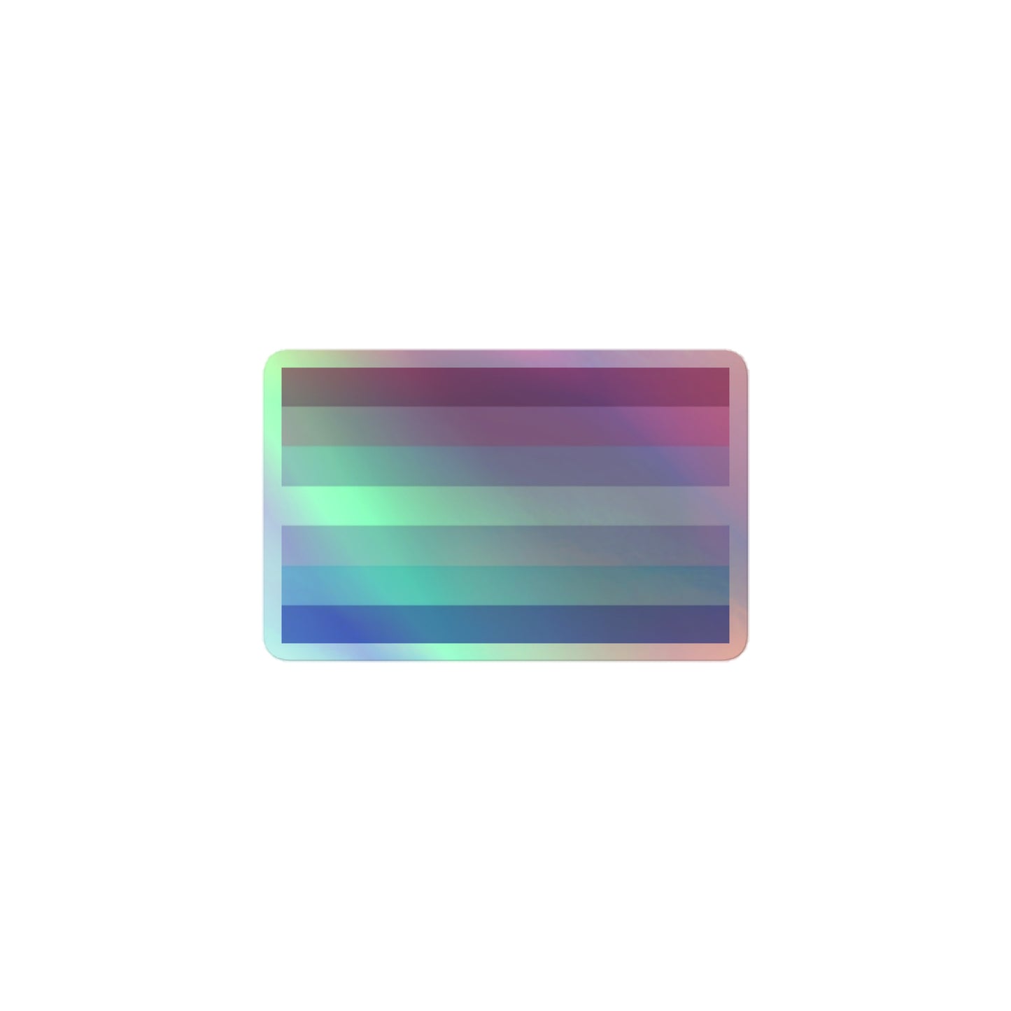 Bigender Pride Flag Holographic Sticker 3″×3″ Bigender kiss-cut-holographic-stickers-grey-3x3-front-64a366672b786