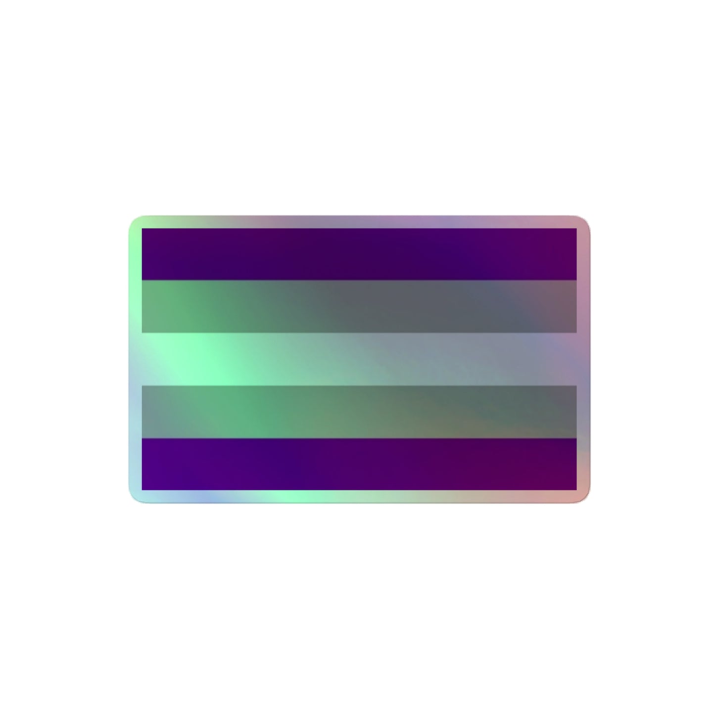 Greysexual Pride Flag Holographic Sticker 4″ Greysexual kiss-cut-holographic-stickers-grey-4x4-front-64a368ebb4b4a