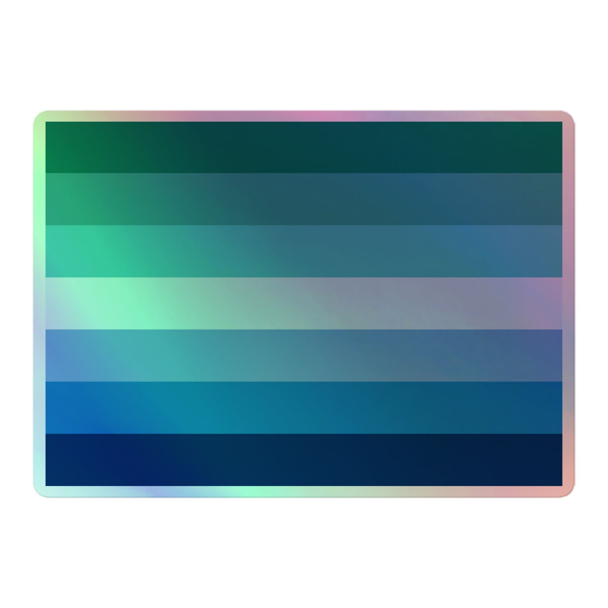 Gay MLM Vincian Pride Flag Holographic Sticker 5.5″ Gay kiss-cut-holographic-stickers-grey-5.5x5.5-front-64a35fced7522