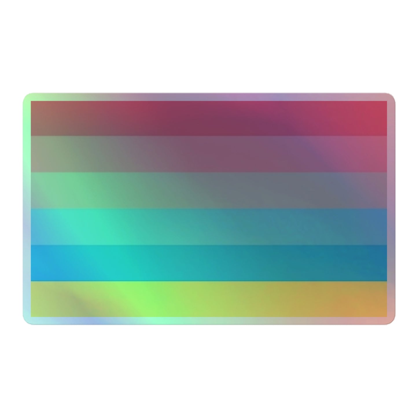 Genderflux Pride Flag Holographic Sticker 5.5″×5.5″ Genderflux kiss-cut-holographic-stickers-grey-5.5x5.5-front-64a368802ab4e