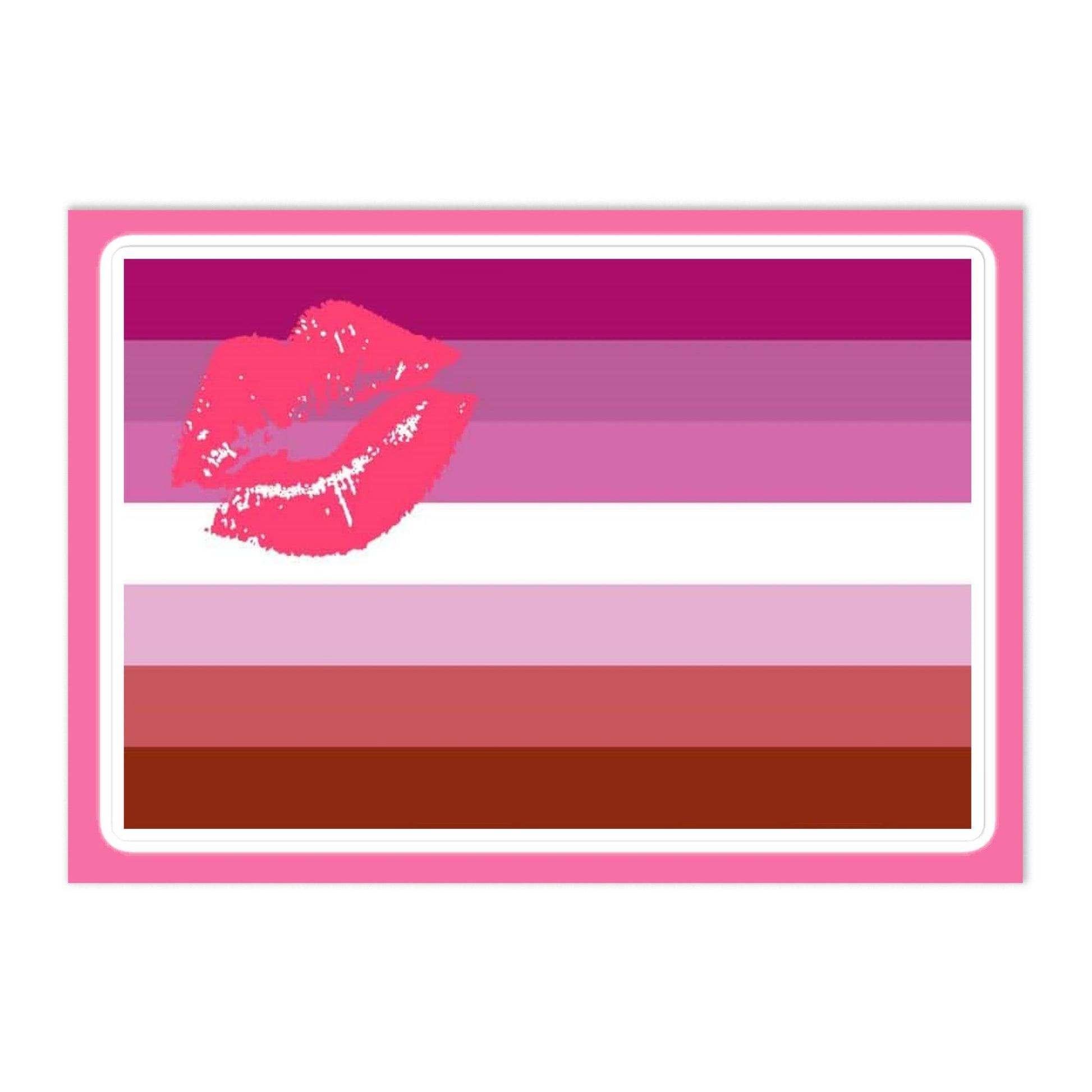 Lesbian Pride Flag Large Sheet Sticker - Lipstick Lesbian Default Title kiss-cut-sticker-sheet-white-front-655cbbc0d930a