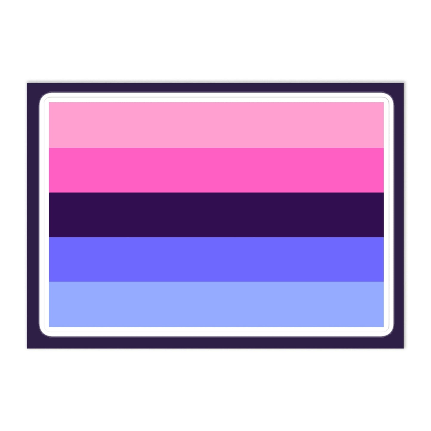 Omnisexual Pride Flag Large Sheet Sticker Omnisexual kiss-cut-sticker-sheet-white-front-655cbc1f1182c