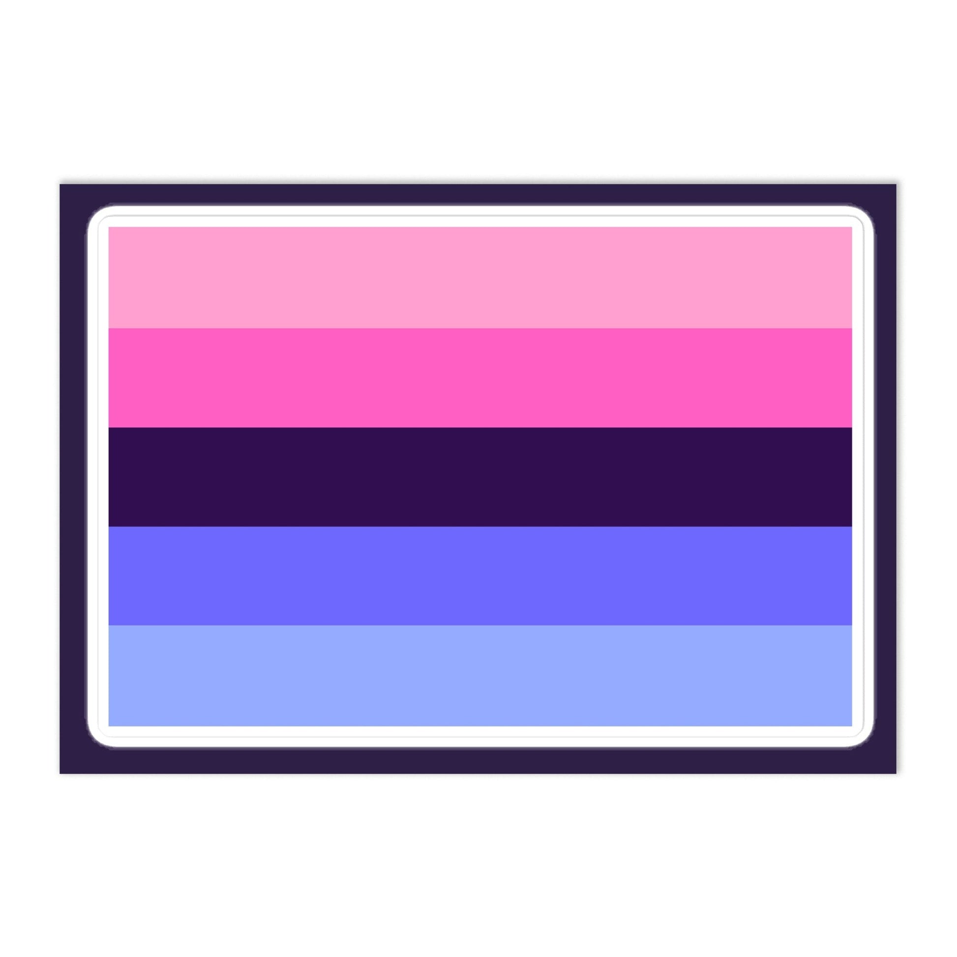 Omnisexual Pride Flag Large Sheet Sticker Omnisexual kiss-cut-sticker-sheet-white-front-655cbc1f1182c