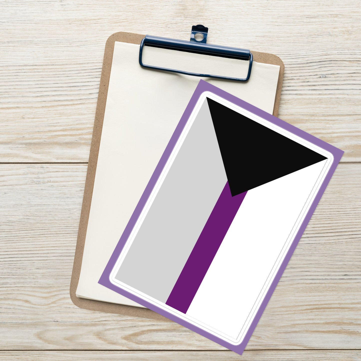 Demisexual Pride Flag Large Sheet Sticker kiss-cut-sticker-sheet-white-front-655cbcb5d1861