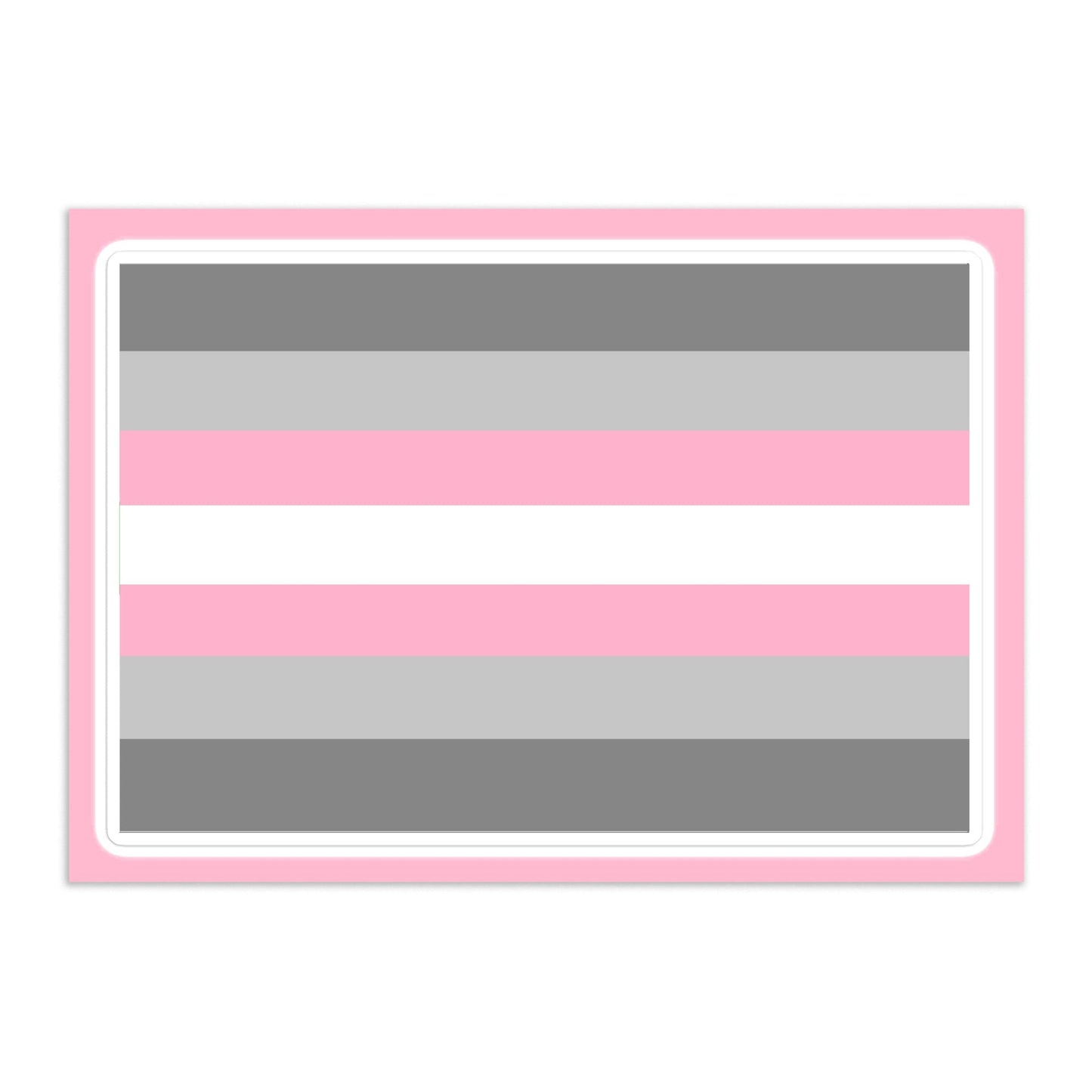 Demigirl Pride Flag Large Sheet Sticker Demigirl kiss-cut-sticker-sheet-white-front-655cbd62690db