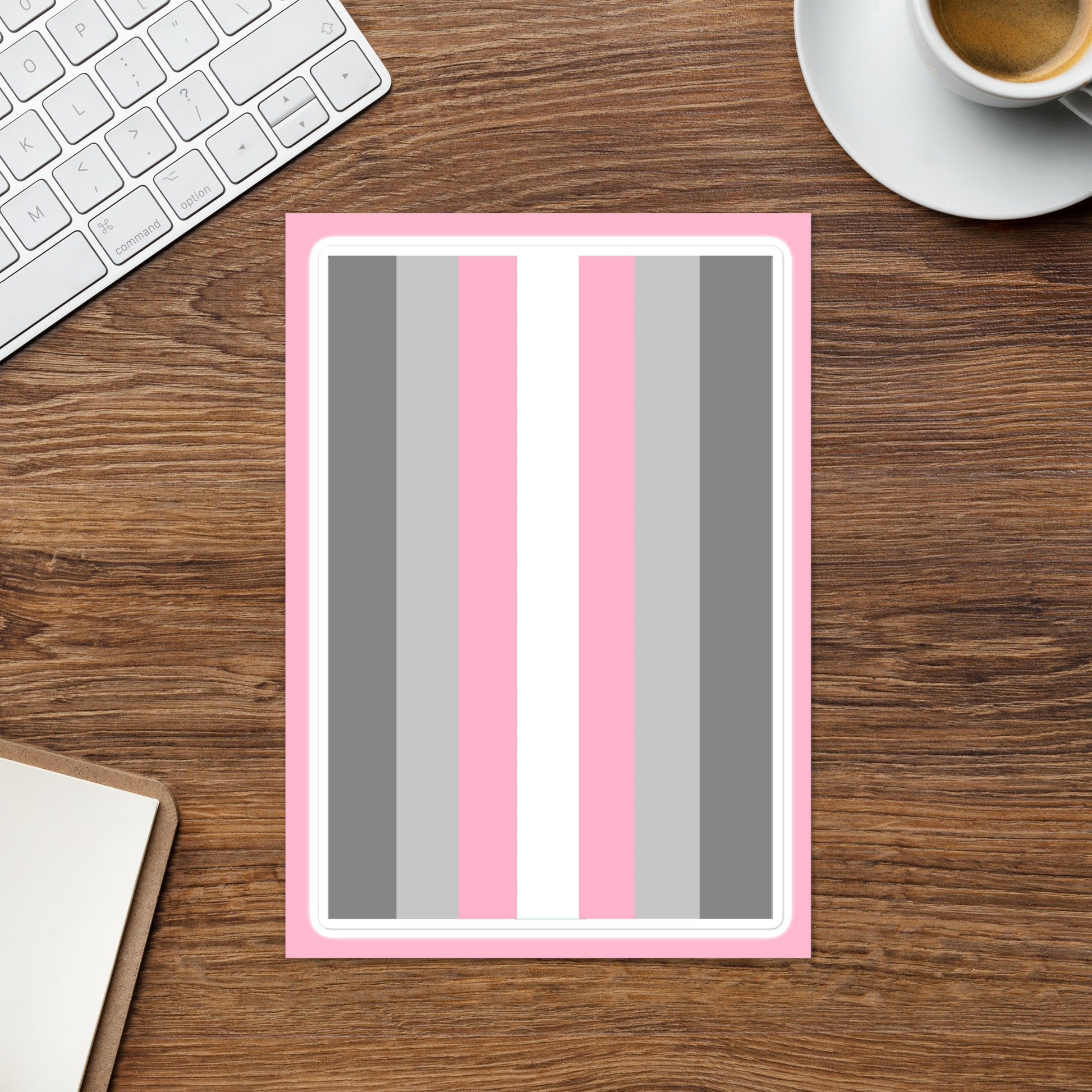 Demigirl Pride Flag Large Sheet Sticker kiss-cut-sticker-sheet-white-front-655cbd6269c9b