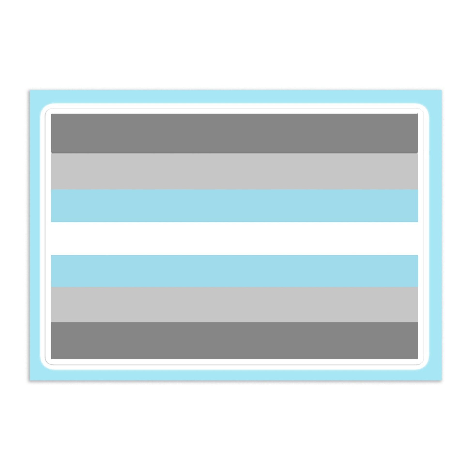 Demiboy Pride Flag Large Sheet Sticker Demiboy kiss-cut-sticker-sheet-white-front-655cbda913476