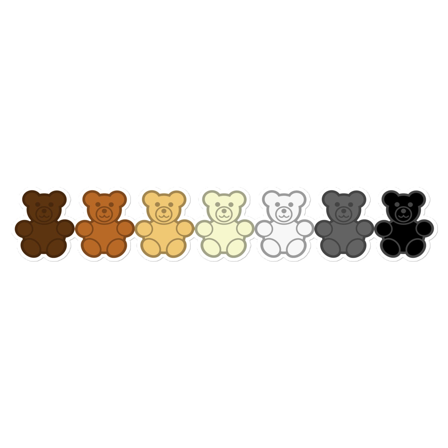 Gay Bear Gummy Bear Stickers - Asst Sizes 15″ Bumper Sticker Gay kiss-cut-stickers-white-15x3.75-default-65aef0915b562