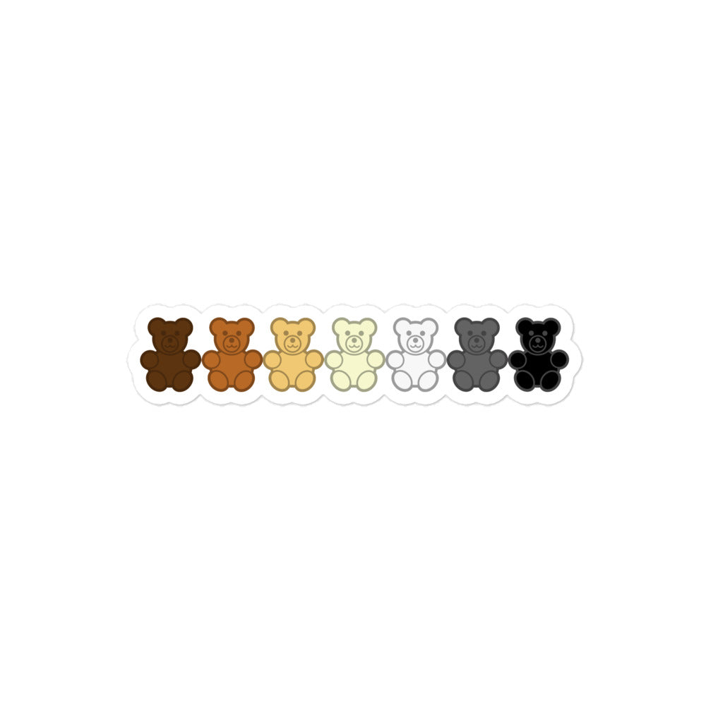 Gay Bear Gummy Bear Stickers - Asst Sizes 4″ Gay kiss-cut-stickers-white-4x4-default-65aef0915c6b1