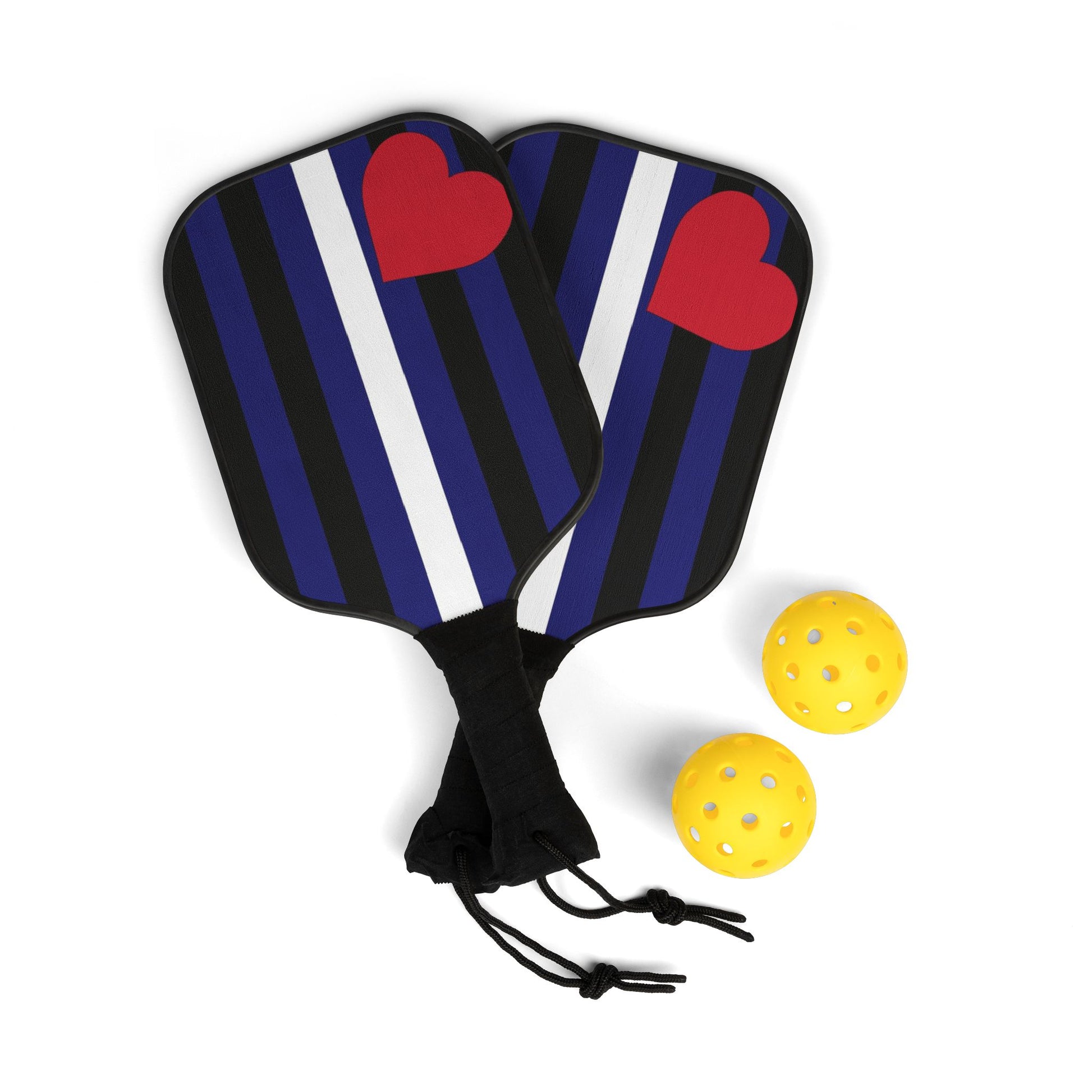 Leather Pride Pickleball Paddle Set with Balls 7.5'' × 15.5'' leather-pride-pickleball-paddle-set-with-balls-front