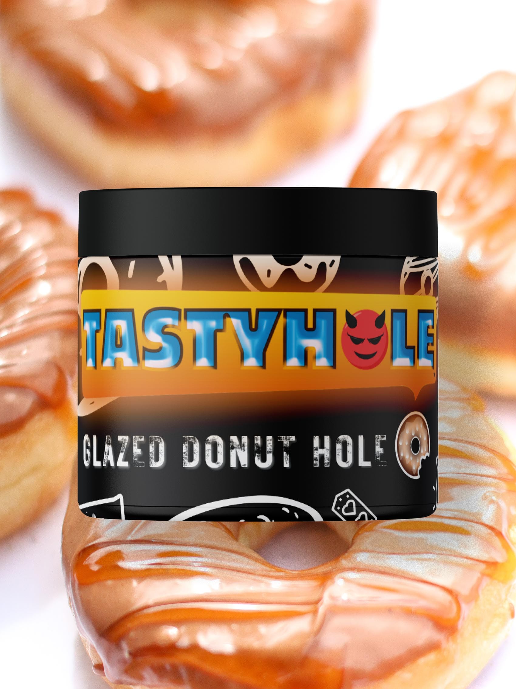 TastyHole Body Scrub - Glazed Donut Hole leatherdaddy-skin-co-bath-body-glazed-donut-hole-tastyhole-body-scrub-tastyhole-flavored-body-scrubs-glazed-donut-hole-sq9568602-749350681773-33879010246838