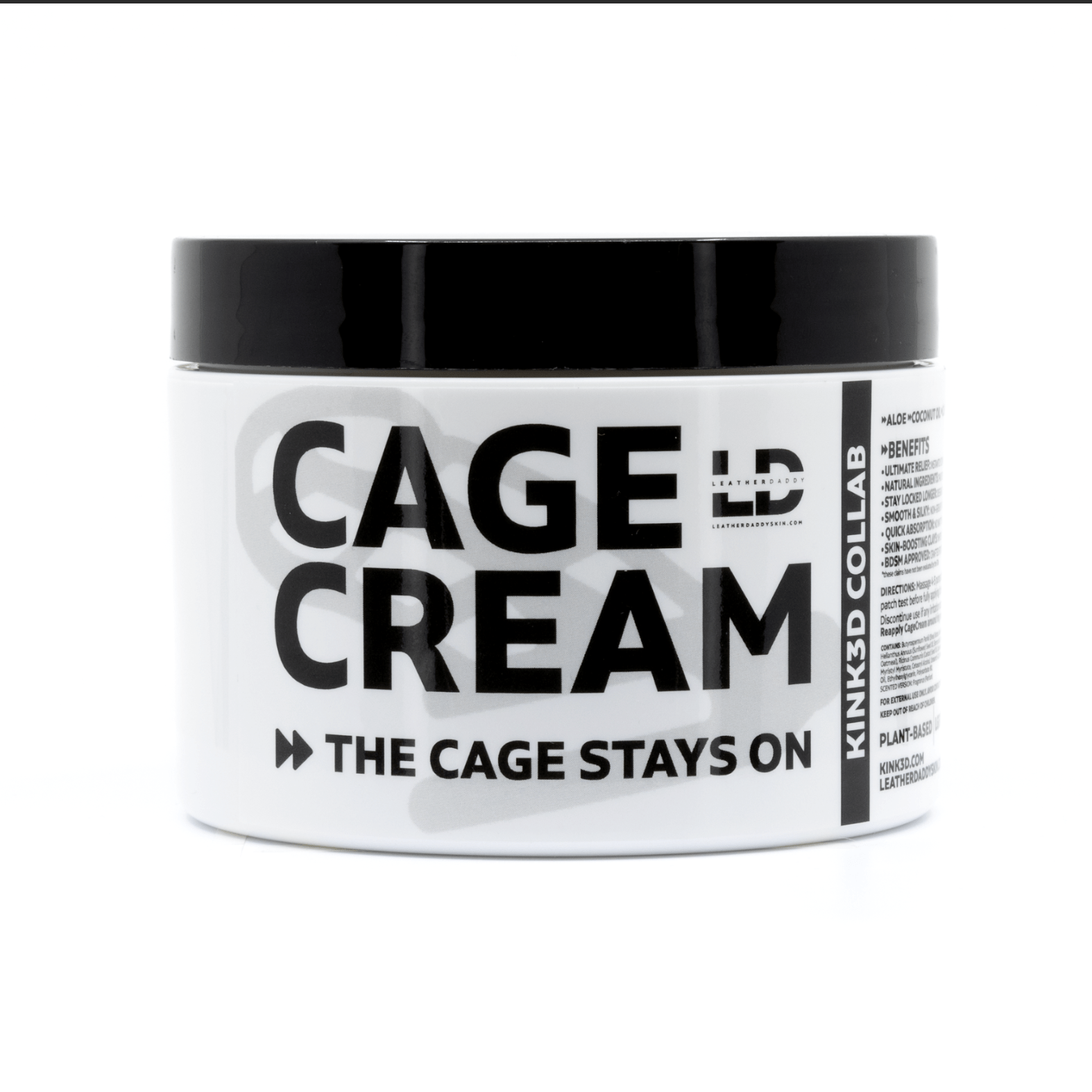 LeatherDaddy Cage Cream - A KINK3D Collab 236ml MEGA Tub leatherdaddy-skin-co-lotion-moisturizer-236ml-mega-tub-original-scent-cage-cream-a-kink3d-collab-chastity-cage-cream-a-kink3d-collab