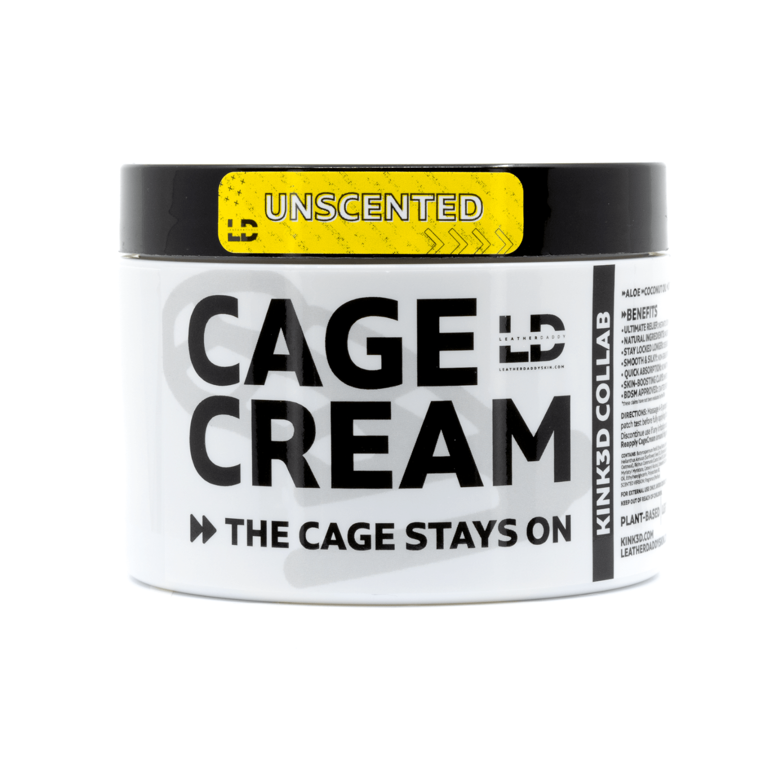 LeatherDaddy Cage Cream - A KINK3D Collab 236ml UNSCENTED MEGA Tub leatherdaddy-skin-co-lotion-moisturizer-236ml-mega-tub-unscented-cage-cream-a-kink3d-collab-chastity-cage-cream-a-kink3d-collab