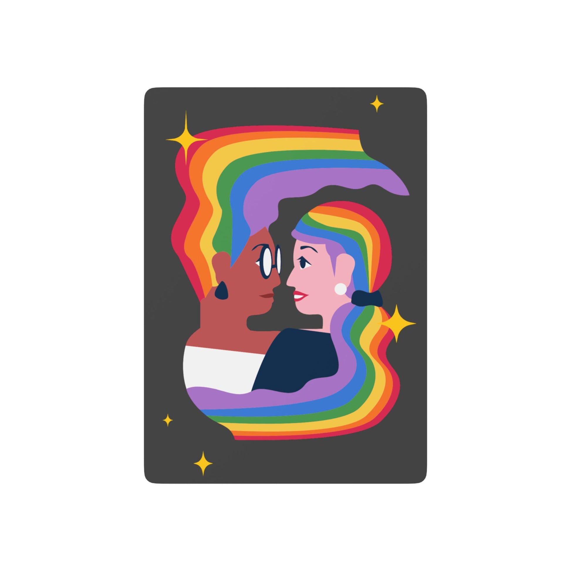 Lesbian Embrace Poker Playing Cards 2.5" x 3.5" Lesbian Semi Glossy lesbian-embrace-poker-playing-cards-detail