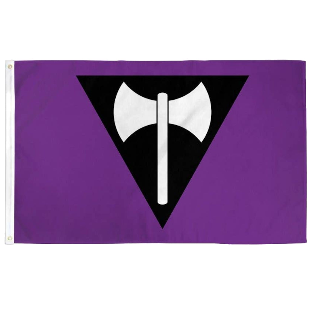 Lesbian Pride Flag 3x5 - Labrys Lesbian lesbian-pride-flag-3x5-labrys Flags