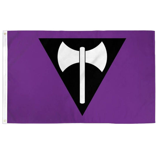Lesbian Pride Flag 3x5 - Labrys Lesbian lesbian-pride-flag-3x5-labrys Flags