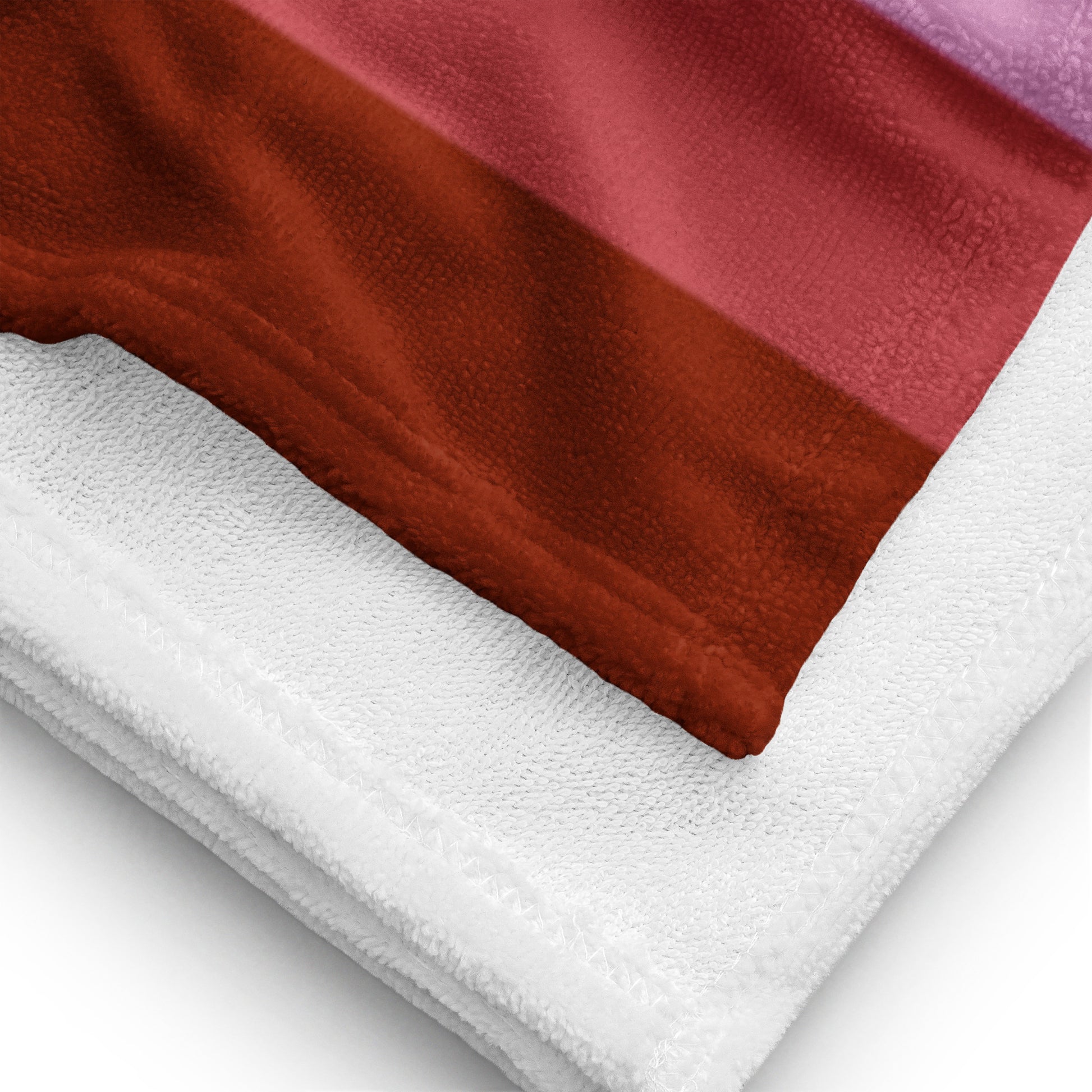 Lesbian Pride Flag Beach Blanket Towel lesbian-pride-flag-beach-blanket-towel-details