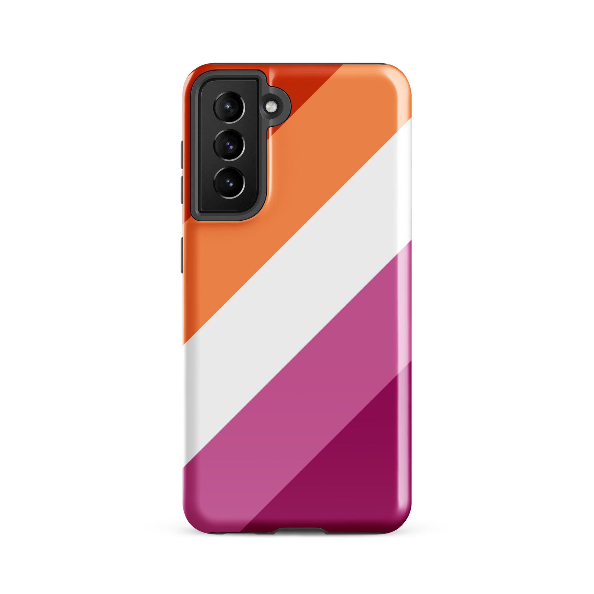 Lesbian Pride Tough Cell Phone Case for Samsung Galaxy Samsung Galaxy S21 FE Lesbian lesbian-pride-tough-cell-phone-case-for-samsung-galaxy-s21-fe-front