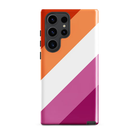 Lesbian Pride Tough Cell Phone Case for Samsung Galaxy Samsung Galaxy S23 Ultra Lesbian lesbian-pride-tough-cell-phone-case-for-samsung-galaxy-s23-ultra-front