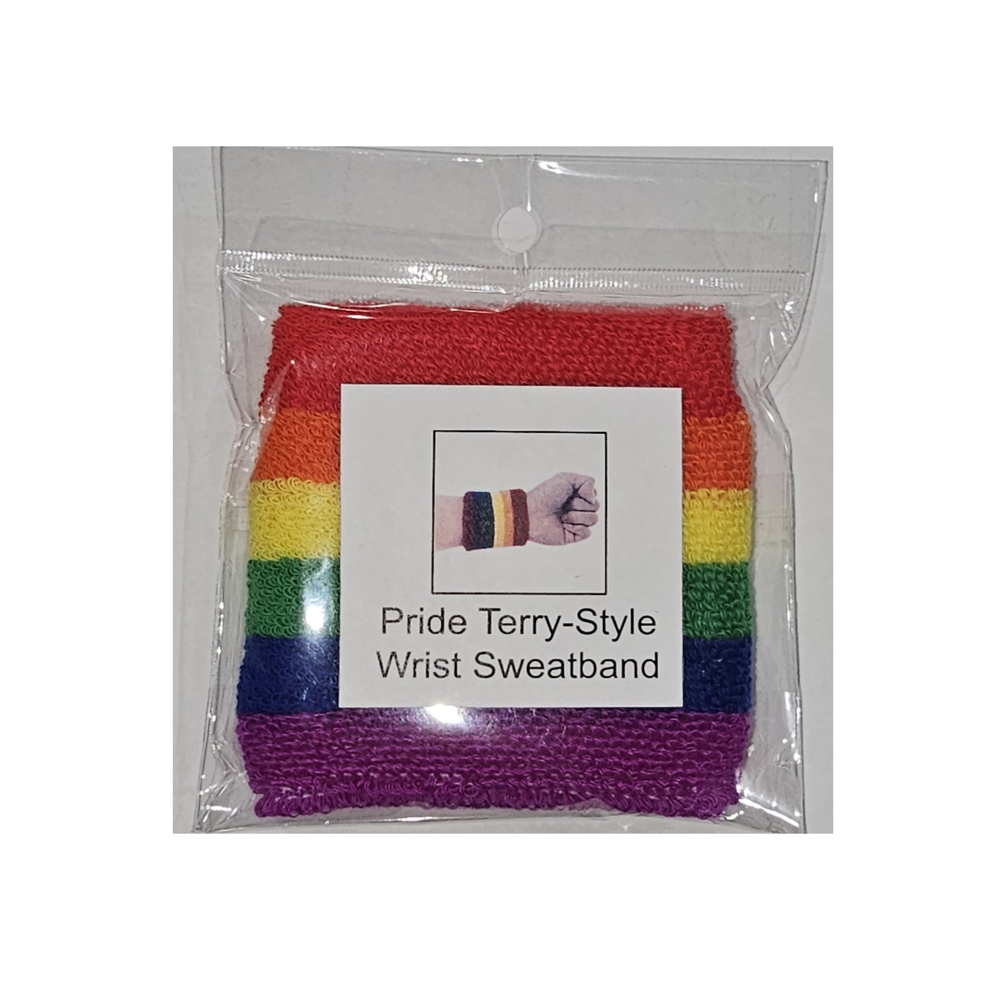 LGBTQ Pride Wrist Sweat Band Rainbow lgbt-lgbtq-Pride-rainbow-Wrist-Sweatband