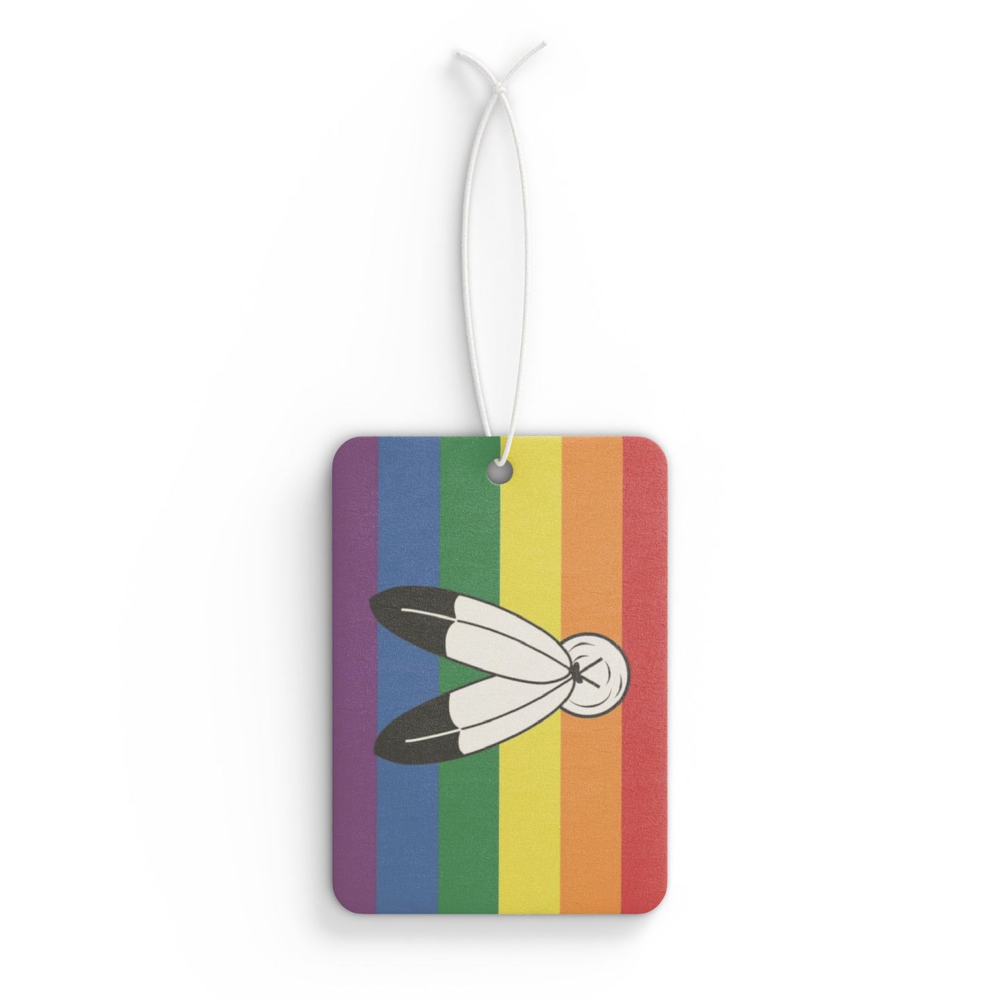 LGBTQ 2-Spirit Pride Flag Car Air Freshener 2 Spirit lgbtq-2-spirit-pride-flag-car-air-freshener-front