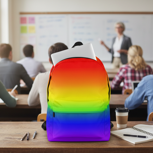 LGBTQ Pride Backpack - Ombre lgbtq-Pride-Backpack-ombre-front Backpack