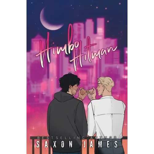 Book cover of 'Himiko Hitman' with two characters in front of a city skyline at night.