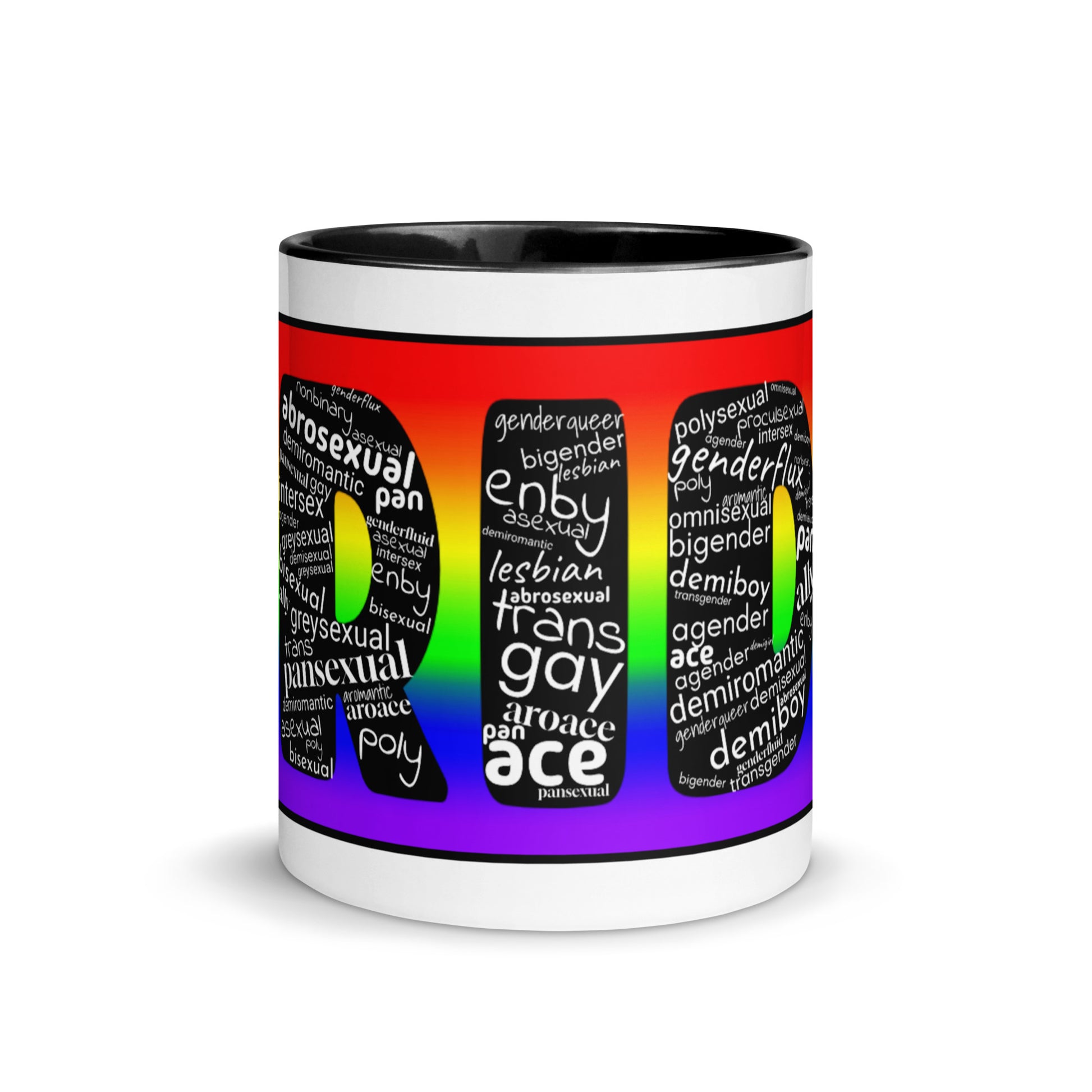 LGBTQ Inclusive Pride Coffee Tea Mug with Color Inside lgbtq-inclusive-pride-coffee-tea-mug-with-color-inside-black-11-oz-front