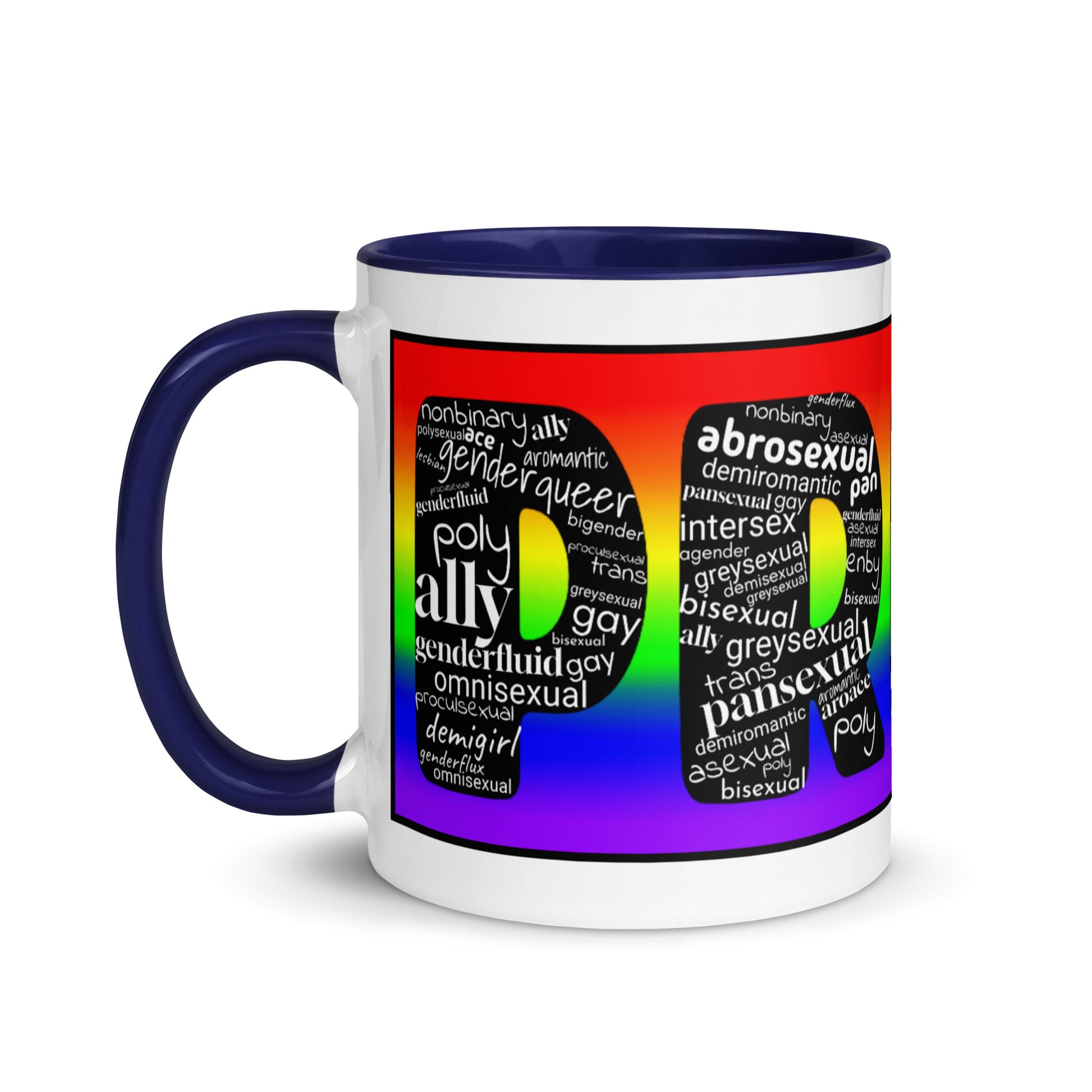 LGBTQ Inclusive Pride Coffee Tea Mug with Color Inside lgbtq-inclusive-pride-coffee-tea-mug-with-color-inside-dark-blue-11-oz-left