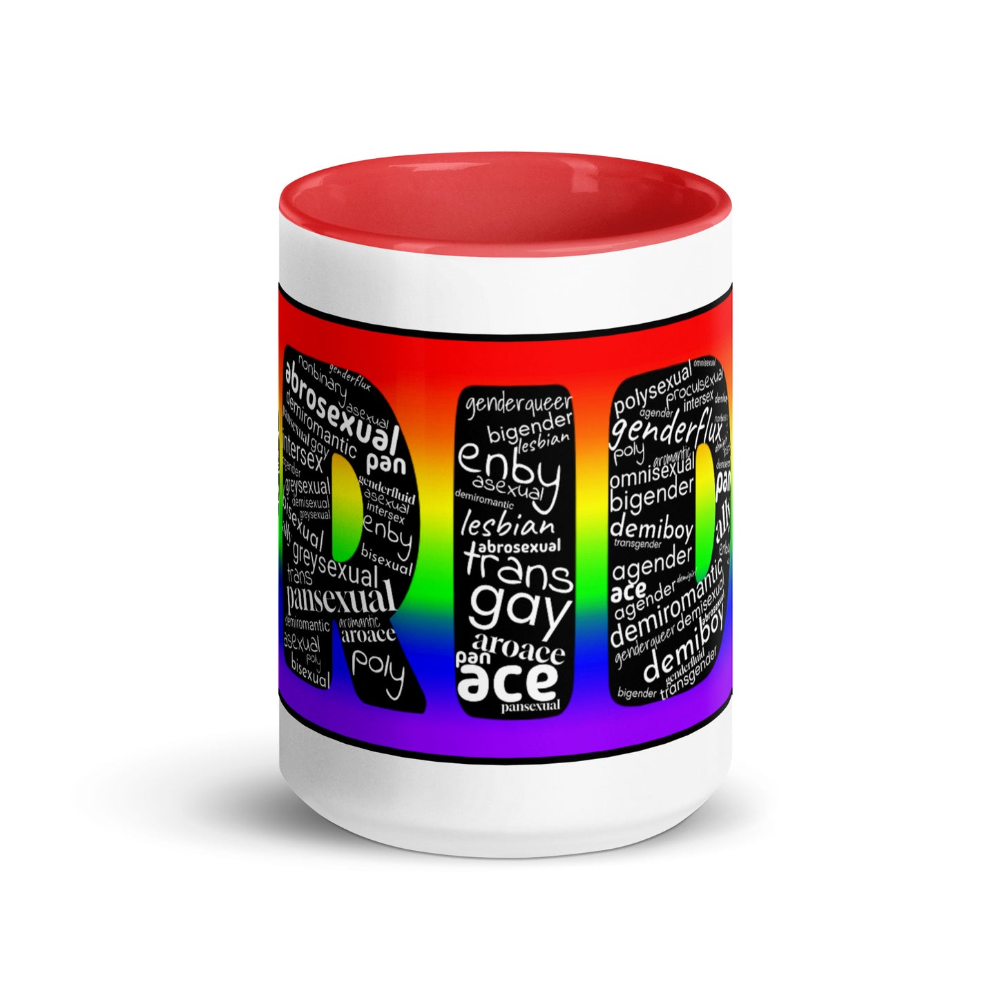LGBTQ Inclusive Pride Coffee Tea Mug with Color Inside lgbtq-inclusive-pride-coffee-tea-mug-with-color-inside-red-15-oz-front