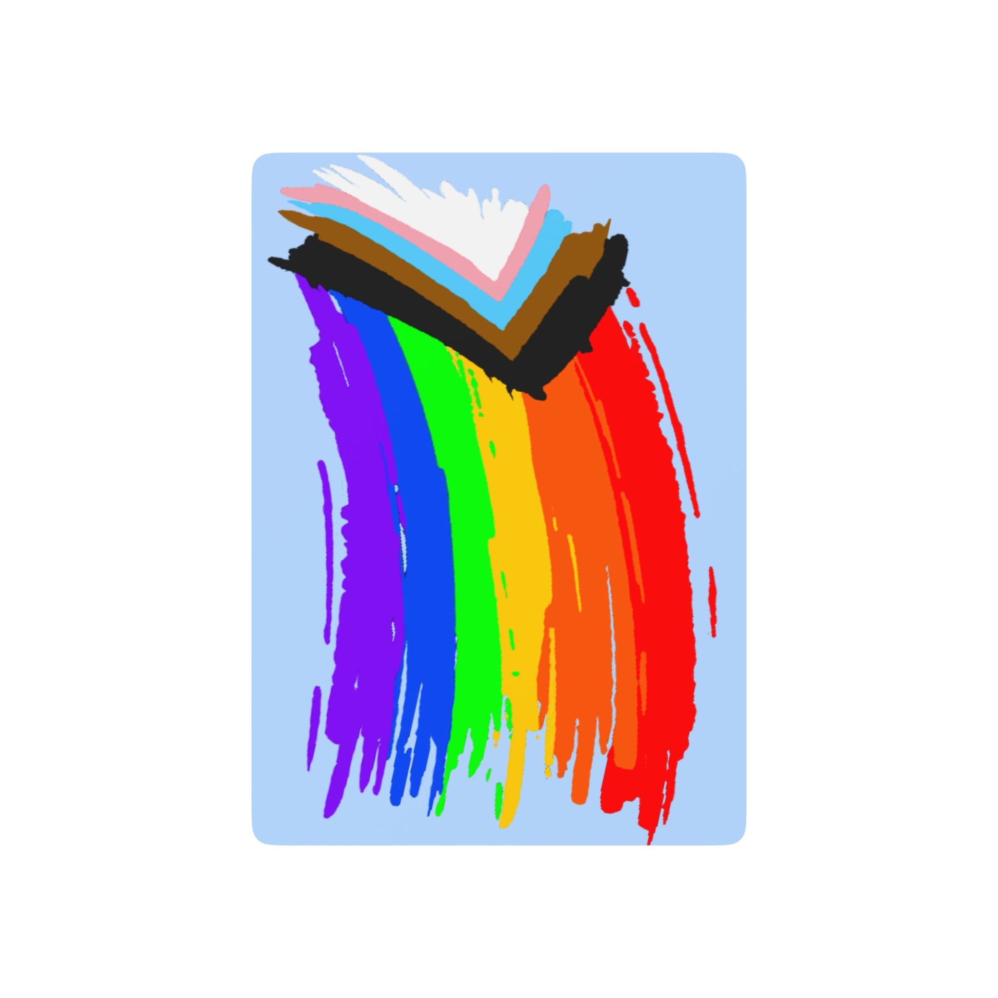 LGBTQ Inclusive Pride Paint Poker Playing Cards 2.5" x 3.5" Pride Semi Glossy lgbtq-inclusive-pride-paint-poker-playing-cards-detail